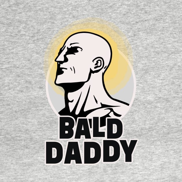 Bald Daddy || Bald Man Illustration by Mad Swell Designs